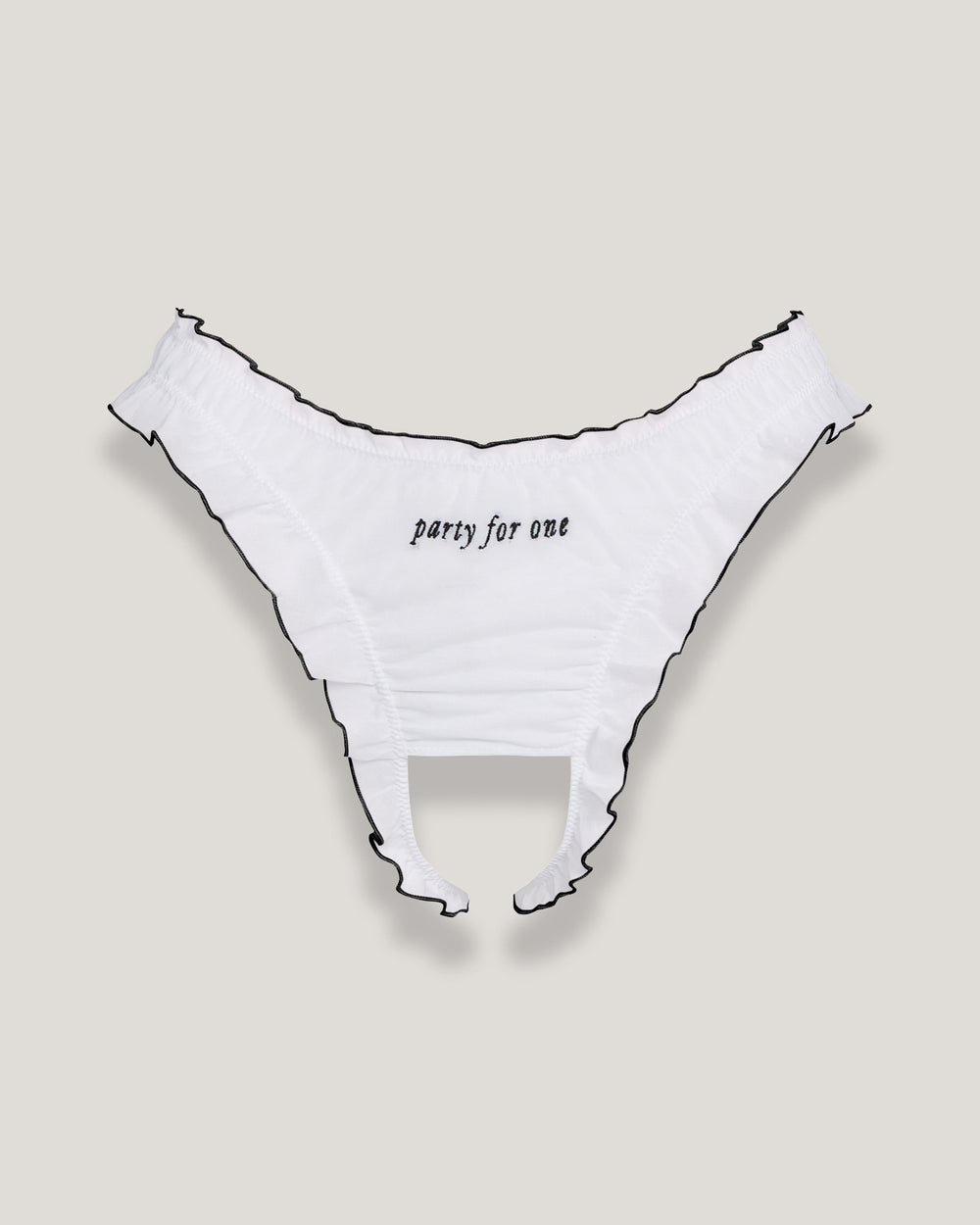 "Party For One" Organic Ouvert Panty