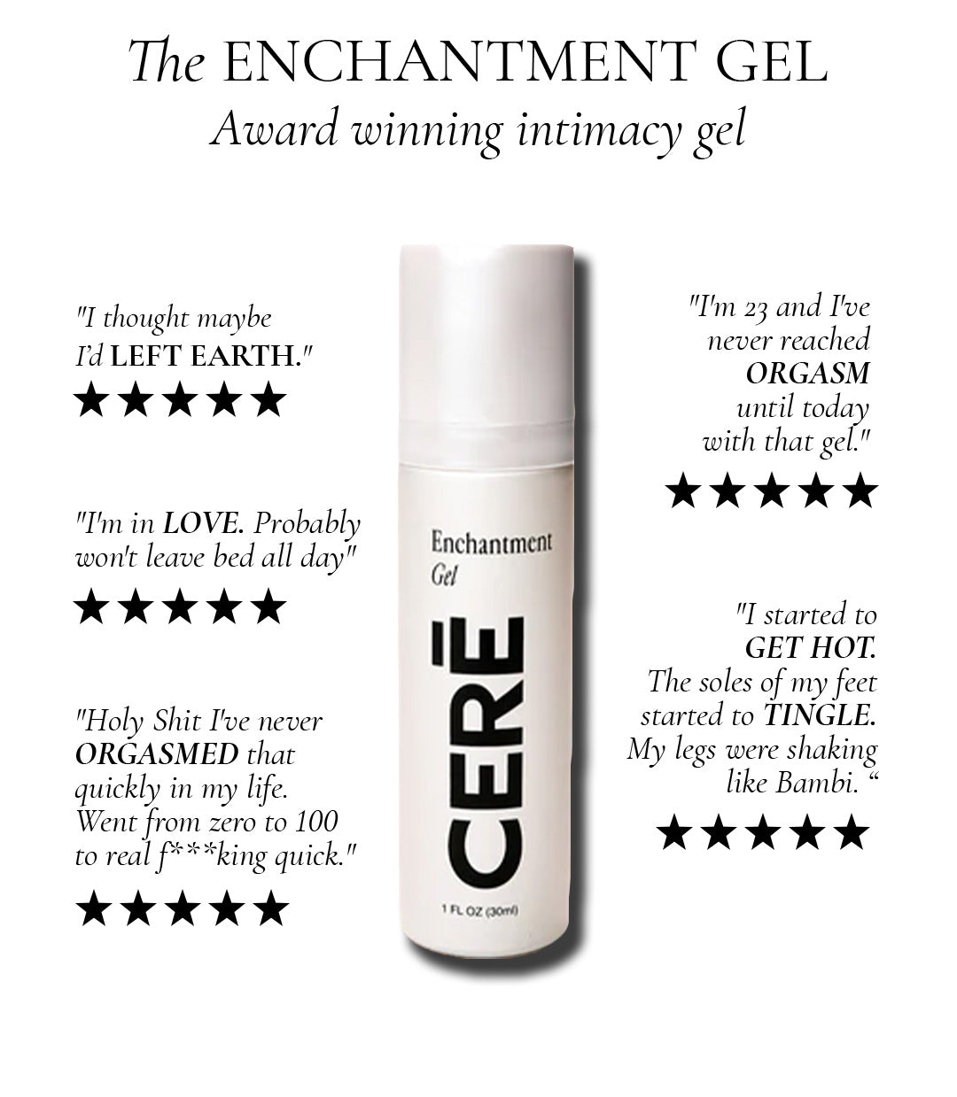 CERĒ Enchantment Gel | Award-Winning Arousal Gel, 30ml