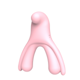 Cerē Lalalena | Back Side of Pink Vibrator & Clitoris Stimulator | CERĒ Pleasure Products Designed By Physicians For Sexual Wellness